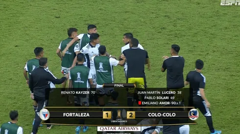 Omar Carabalí fue el primero de los compañeros que intentó separar la situación.