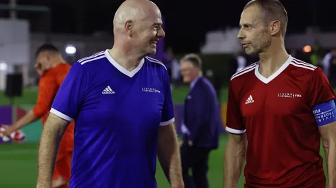 Infantino y Ceferin en el 72° Congreso de la FIFA