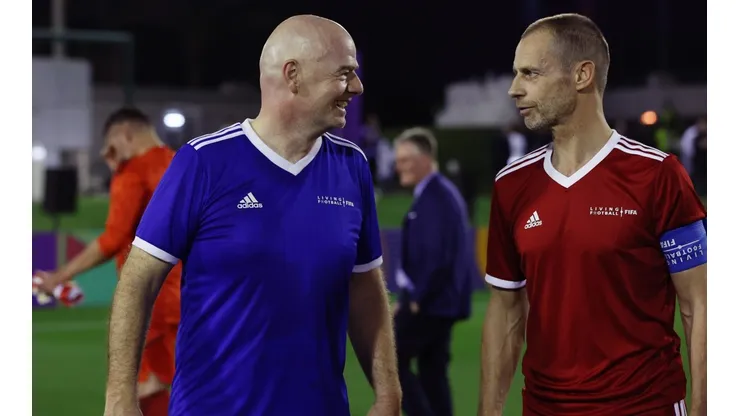 Infantino y Ceferin en el 72° Congreso de la FIFA