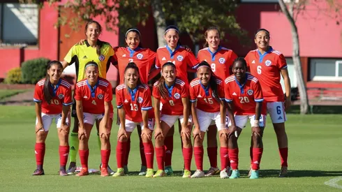 El once de la Roja Fem Sub 20 vs Argentina en el Sudamericano