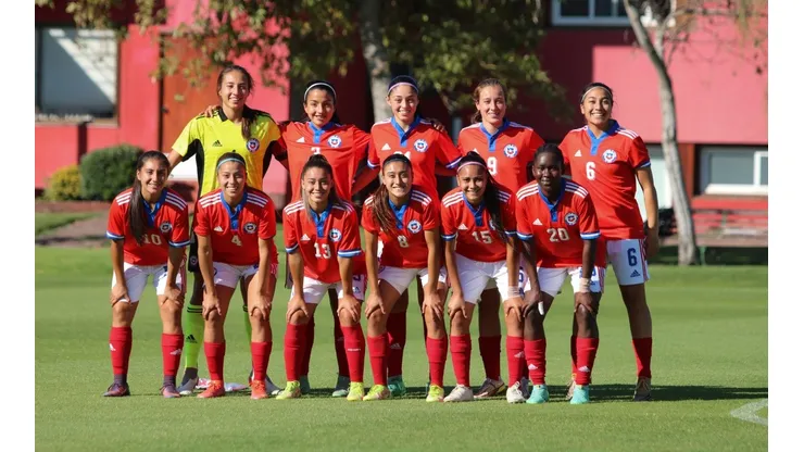 El once de la Roja Fem Sub 20 vs Argentina en el Sudamericano