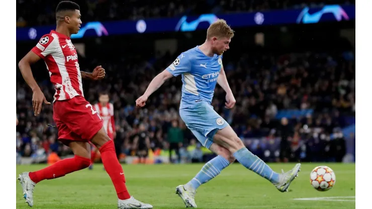 De Bruyne marcó el único gol del City ante el Atlético de Madrid