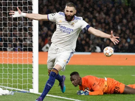 Triplete de Benzema le pone un pie al Real Madrid en semis