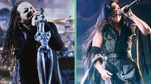Jonathan Davis de Korn y Amy Lee de Evanescence.