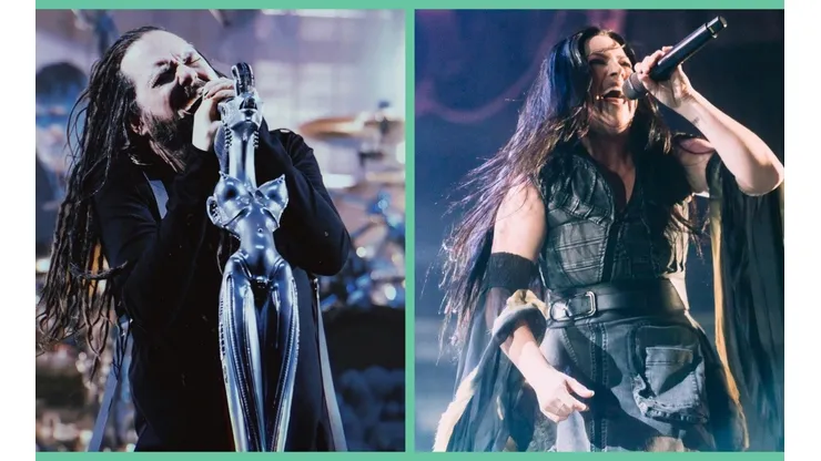 Jonathan Davis de Korn y Amy Lee de Evanescence.