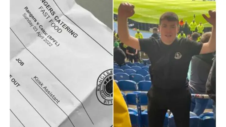 El hincha que se coló en el Ibrox Stadium