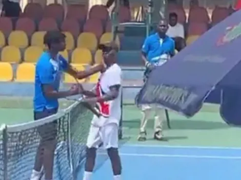 A lo Will Smith: tenista francés cachetea a rival en la red