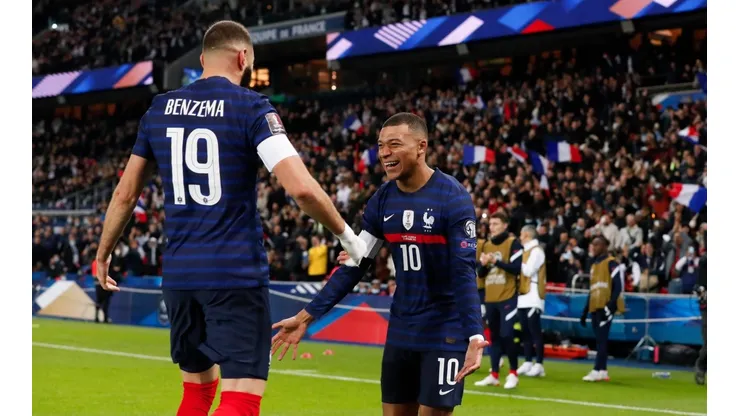 Benzema y Mbappé juntos en la selección de Francia