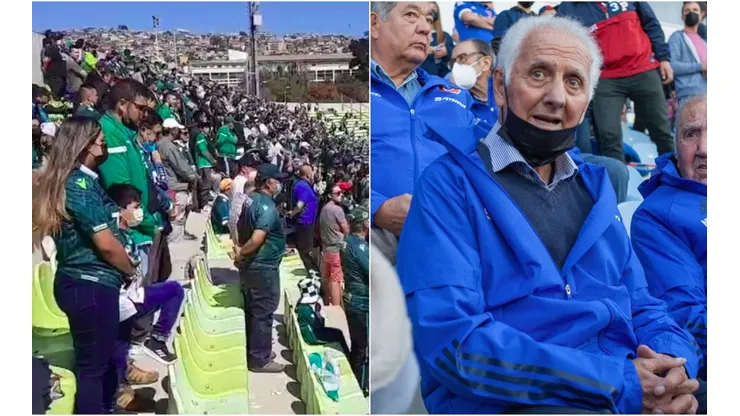 Los hinchas de Santiago Wanderers despidieron de pie y en silencio al gran Leonel Sánchez.
