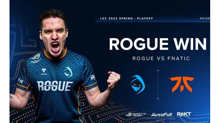 Rogue enfrentará en la final a Fnatic, Misfits o G2