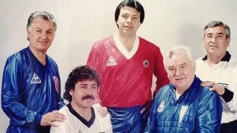 Elías Figueroa y Leonel Sánchez comparten un legendaria foto.