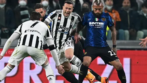 Hakan Calhanoglu anotó el gol del triunfo del Inter ante la Juve. Arturo Vidal entró en el final