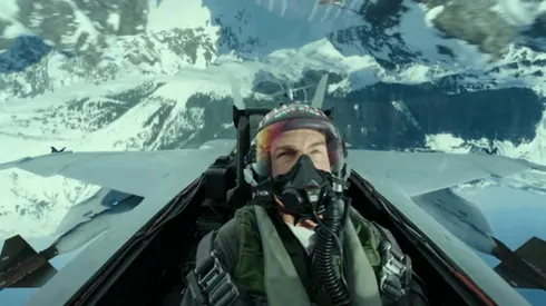 Una de las escenas de acción de Top Gun Maverick.