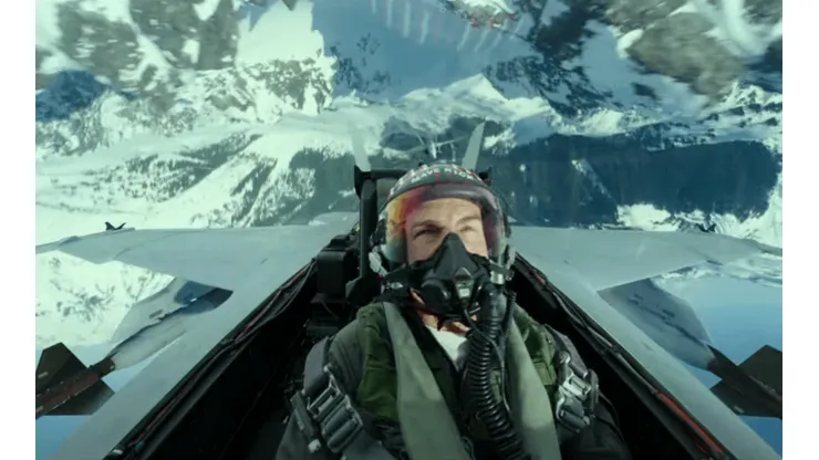 Una de las escenas de acción de Top Gun Maverick.