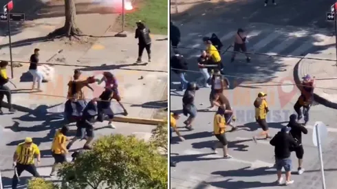 Incidentes violentos en la previa del Clásico Penquista por Copa Chile.