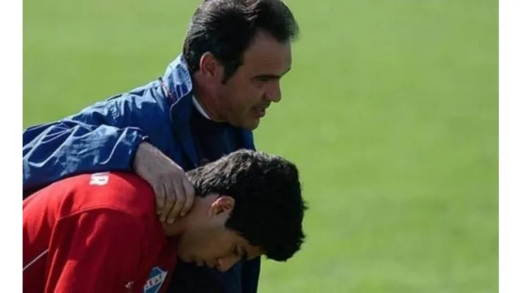 Lasarte y Suárez en sus inicios en Nacional
