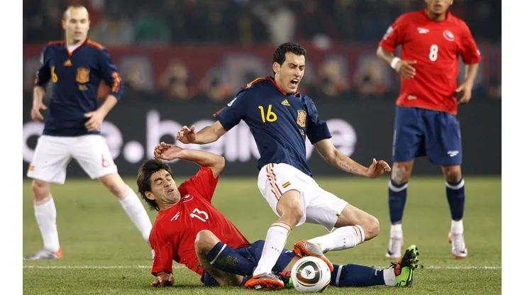 Chile y España protagonizaron un segundo tiempo de poco ataque.