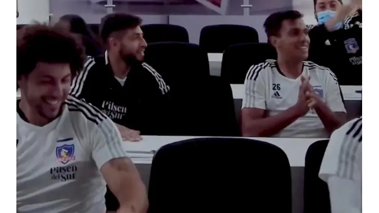 Parte del plantel de Colo Colo festejó el sorteo de Copa Libertadores