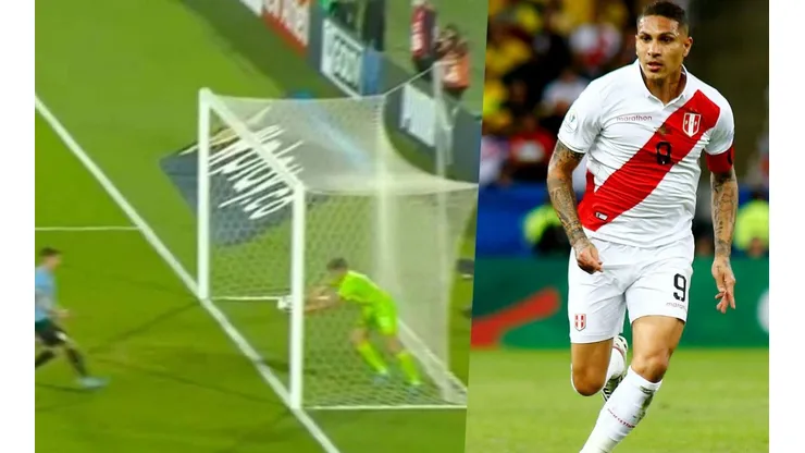 Paolo Guerrero quedó muy molesto después del polémico gol que no le cobraron a Perú en el último minuto ante Uruguay en el estadio Centenario.