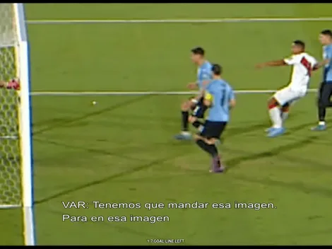 Así actuó el VAR en la polémica entre Uruguay y Perú