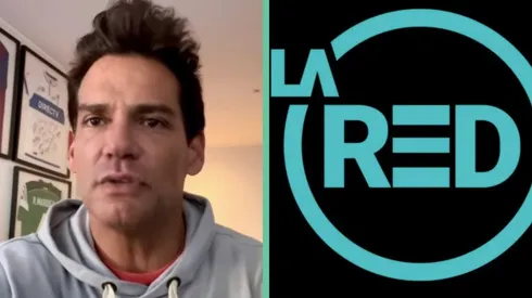 Cristián de la Fuente y el actual logo de La Red.