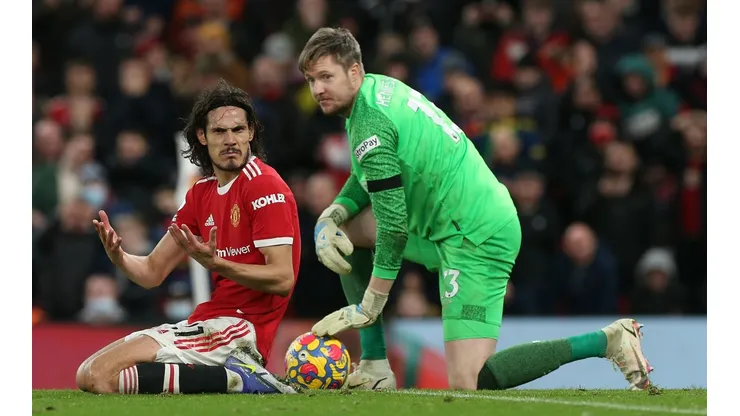 Edinson Cavani no tiene mayor continuidad en el Manchester United.