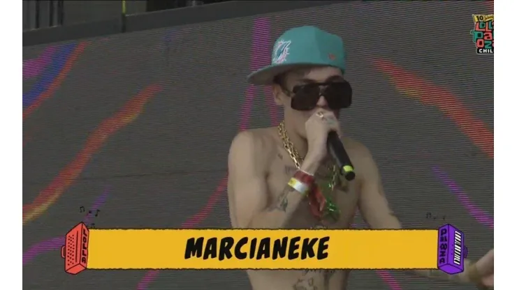 Marcianeke en Lollapalooza Chile 2022.