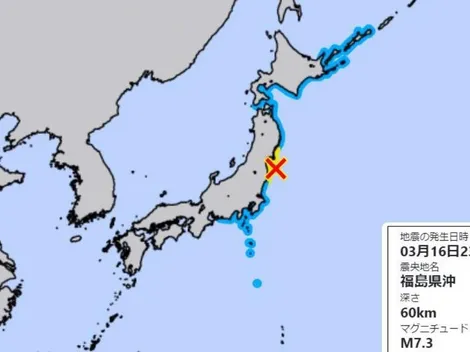 Fuerte sismo sacude a Japón