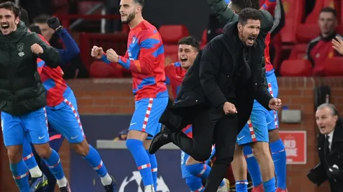 Simeone salió corriendo al vestuario tras eliminar al Manchester United