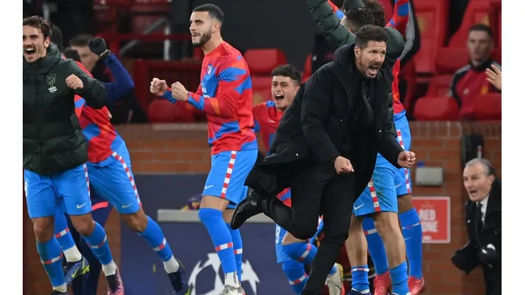 Simeone salió corriendo al vestuario tras eliminar al Manchester United