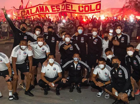 Colo Colo recibe multitudinaria bienvenida en Calama