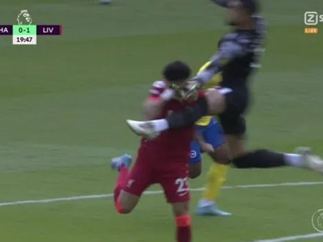 La brutal entrada que sufrió Luis Díaz y que pasó colada