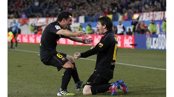 Xavi texteó a Messi tras la derrota con los merengues en Champions.