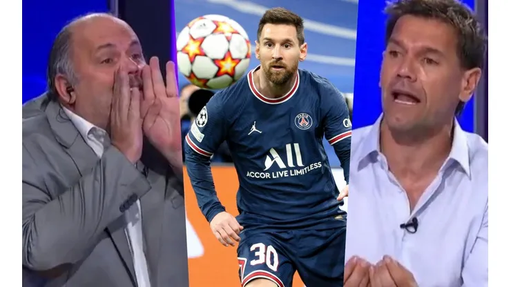 El periodista y el ex jugador de Universidad Católica tuvieron un acalorado diálogo por el nivel mostrado por Lionel Messi con la camiseta del cuadro parisino.