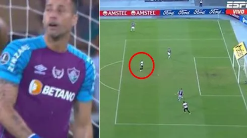 Fabio se lamenta por el gol concedido a Olimpia