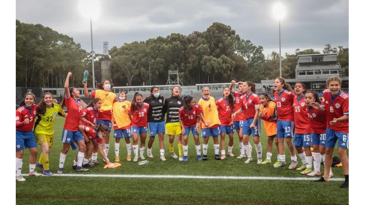 El jolgorio de la Roja Fem Sub 17 tras clasificar en el Sudamericano