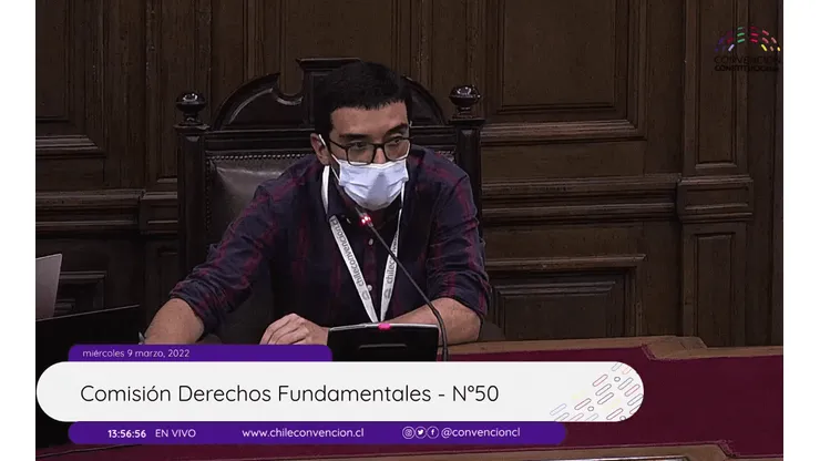 Andy Zepeda presentó la propuesta en la Convención Constituyente.