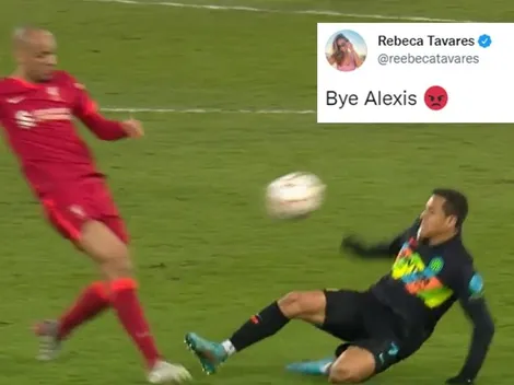 Esposa de Fabinho celebra la expulsión de Alexis Sánchez