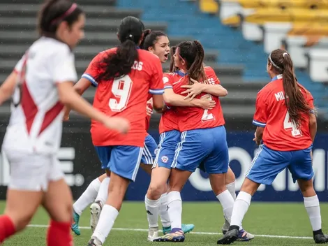 La Roja Fem Sub-17 golea a Perú y está casi clasificada a la fase final