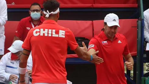 Nicolás Massú y Alejandro Tabilo en la Copa Davis