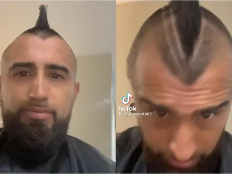Vidal cambia su look tras el triunfo de Colo Colo