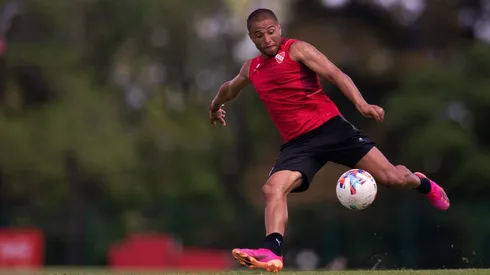 Leandro Benegas entrena como el que más para no desaprovechar la posibilidad que tiene de jugar en un grande del fútbol argentino
