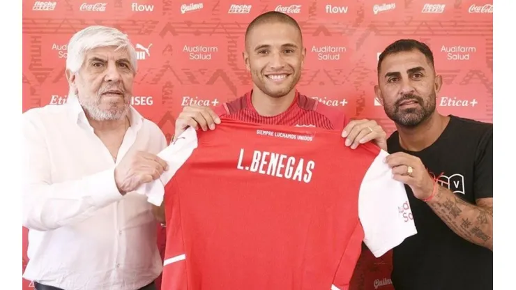 Benegas es alabado por el cuerpo técnico de Independiente