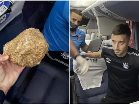 Gremio apedreado por hinchas de Inter: el clásico se suspende