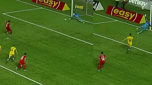 El Tuto se visitó de héroe y salvó a Everton de caer en su visita a La Calera en el último minuto de partido con una tremenda doble tapada a Lucas Passerini tras penal.