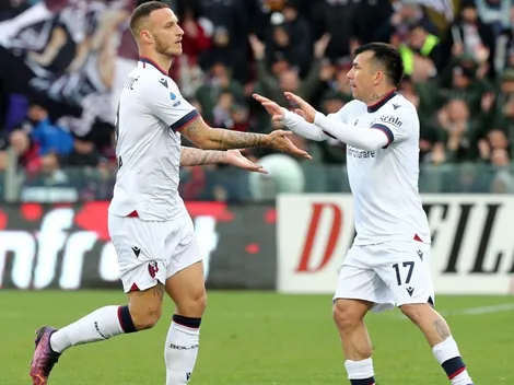 Medel fue titular todo el partido en amargo empate del Bologna