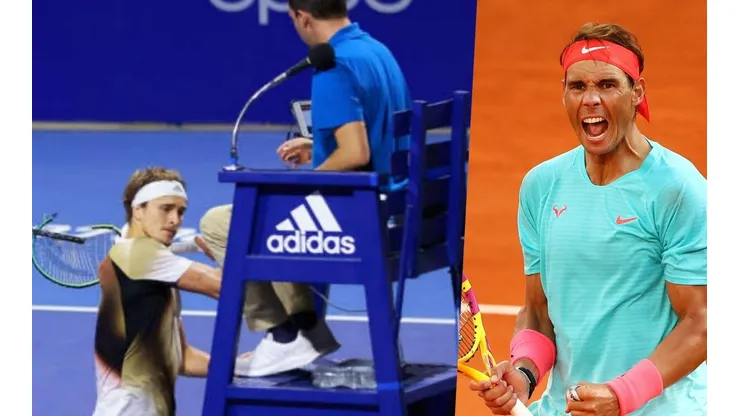 Rafa Nadal respaldó a Zverev asegurando que debe controlar sus impulsos, pero también señaló que se merece el castigo recibido.