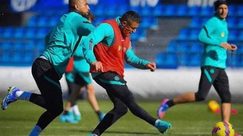 El duro entrenamiento del Inter de Milán con Alexis y VIidal como protagonista