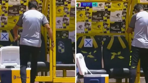 Gustavo Costas reaccionó violentamente tras el penal de Luis Jiménez