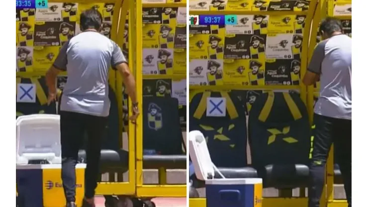 Gustavo Costas reaccionó violentamente tras el penal de Luis Jiménez